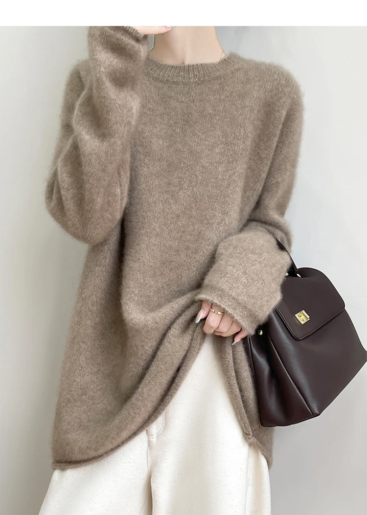 Wool Coat Peacoat - Women's plus Size Cashmere Sweater round